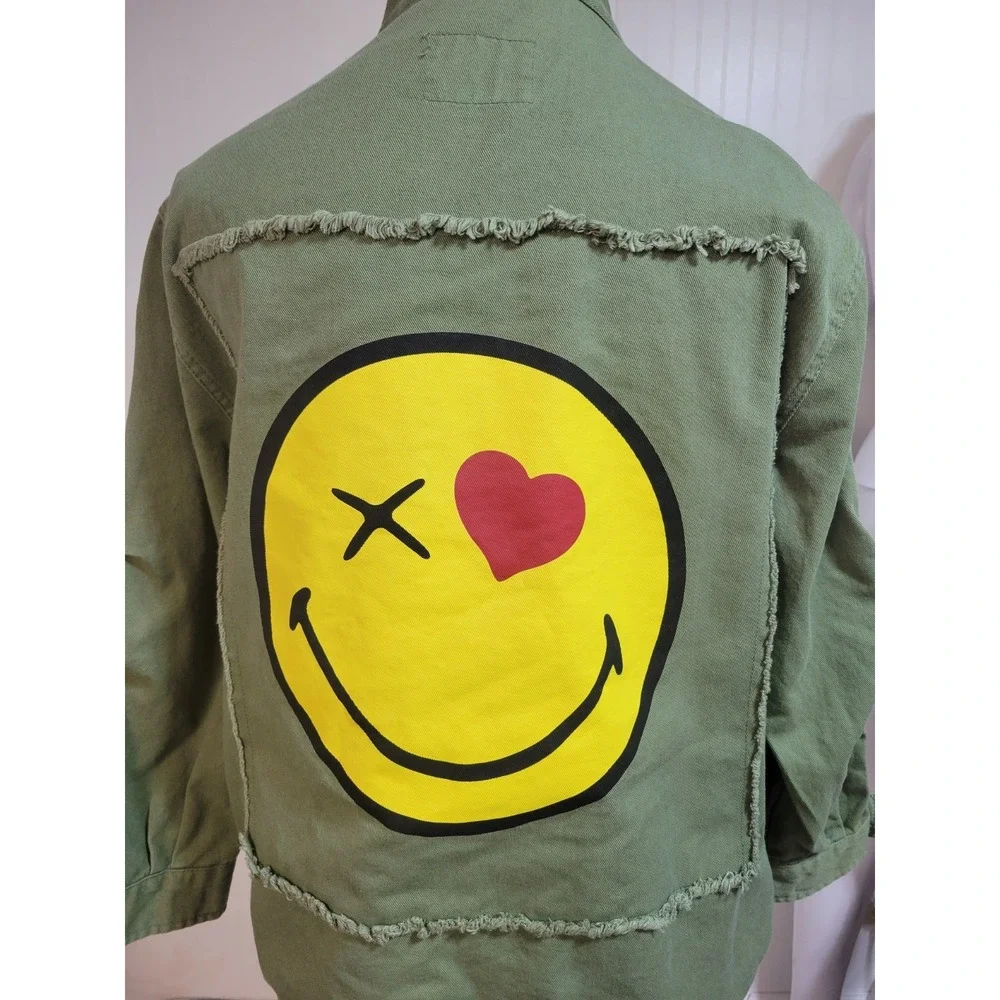 Zara‎ Girls Military Shacket 11-12 Troublemaker Patch Edgy Streetwear